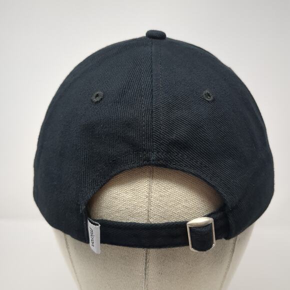 Micron Slideback Baseball Cap Black One Size Adjustable Embroidered Promo Shop - Picture 6 of 10